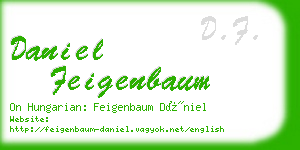 daniel feigenbaum business card